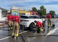 Fire fighters raise over £700 for charity