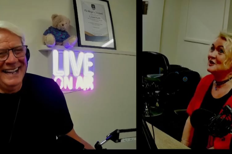 Mike Allsopp interviewing Juliet Dawn