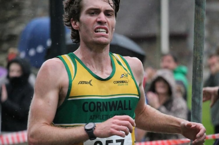 Cornwall AC’s Callum Jones emerged as a comfortable winner with a time of 37:25.