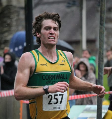 Cornwall AC’s Callum Jones emerged as a comfortable winner with a time of 37:25.