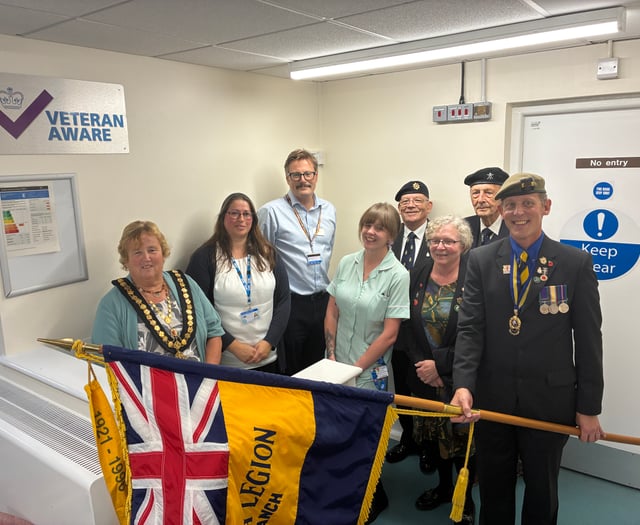 Hospital celebrates Veteran Aware status