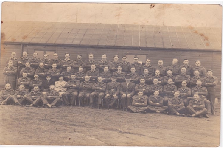 This photograph was shown by speaker Mike Griffiths during the monthly meeting of the Bude and District U3A and was taken in March 1946, of more than 100 staff working at listening station at St Erth throughout WWII
