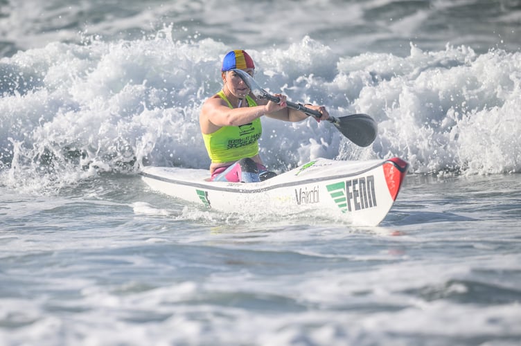 The event was held in a large swell (Picture: Rhys Ellis-Davies)