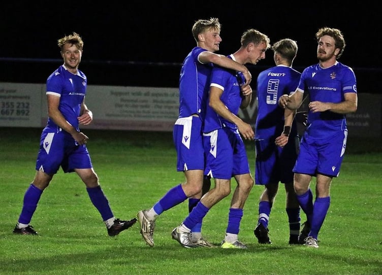 Jake Gilbert being mobbed.