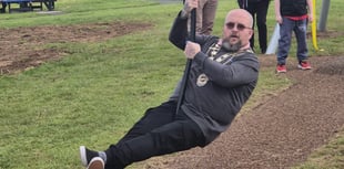 Mayor leads the way on Callington’s new zip wire