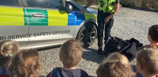 Tri-service officers delight nursery children