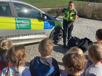Tri-service officers delight nursery children