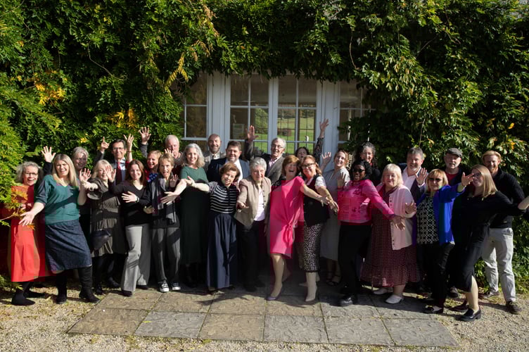 Staff, clients volunteers and trustees celebrate 20 years of Cass+ (Picture: Cass+)