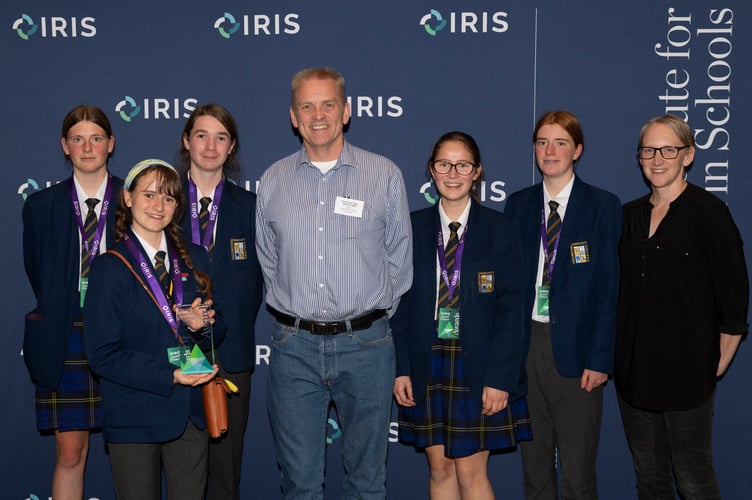 Callington are award winners at the Institute for Research in Schools (IRIS) Awards.