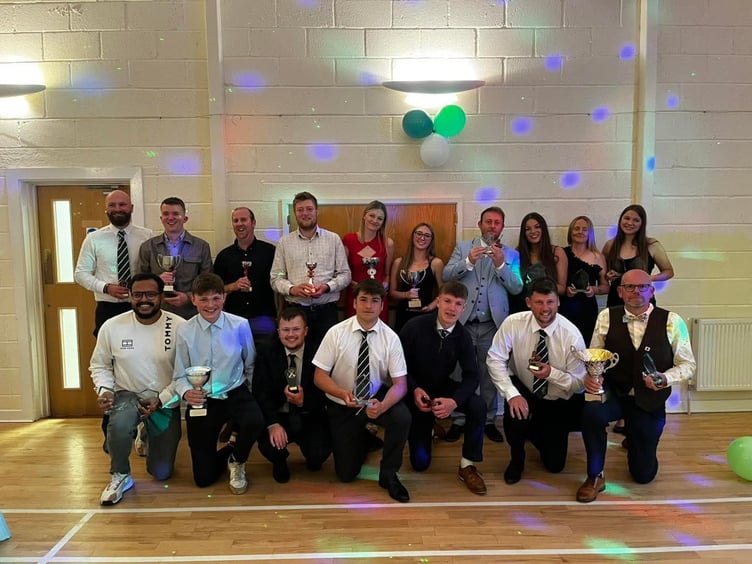 Holsworthy Cricket Club 2025 troPhy winners.