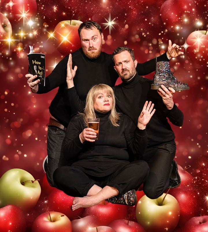 Sam Crawley, Suzy Bennett and Edward Tripp star in Ciderella – a cheeky, adult pantomime promising laughter, mayhem and plenty of festive spirit.