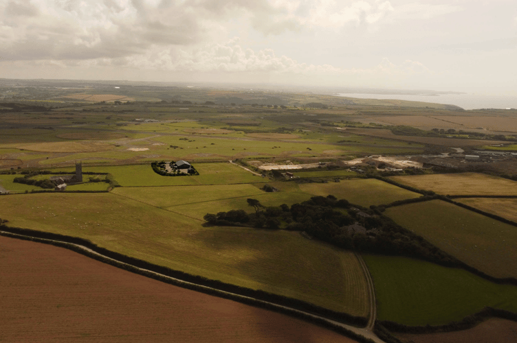 A visual representation of how the proposed unit (centre) would impact the landscape. (Picture: Cornwall Council)