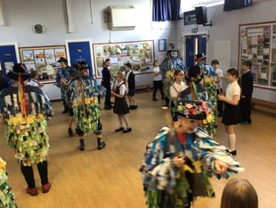 Students explore Cornish culture with Morris dancer visit