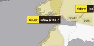 Met Office issue snow and ice weather warning 