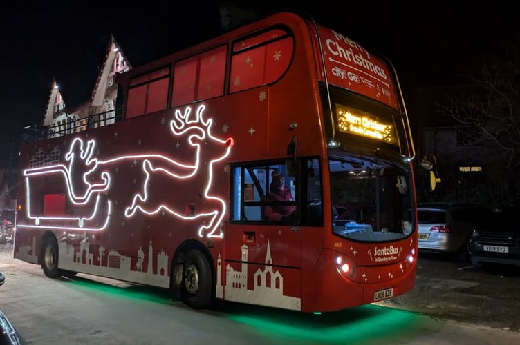 The Santa Bus will be taking to the streets of Cornwall next month to bring some festive cheer