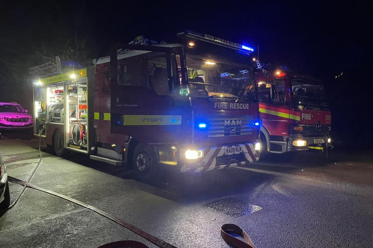 Fire crews from Holsworthy Fire Station (Picture: DSFRS)