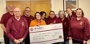 Fundraiser helps Callington Lions donate funds to St Luke’s Hospice