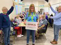 Bude Memory Café celebrates 15th anniversary with impressive donation