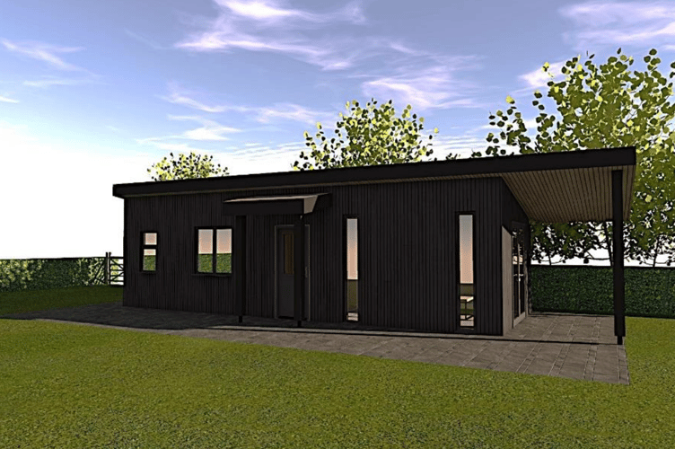 An artists rendering of what the proposed dwelling in Tintagel would have looked like (Picture: Cornwall Council)