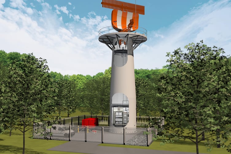 Artist impression of the new radar upgrade