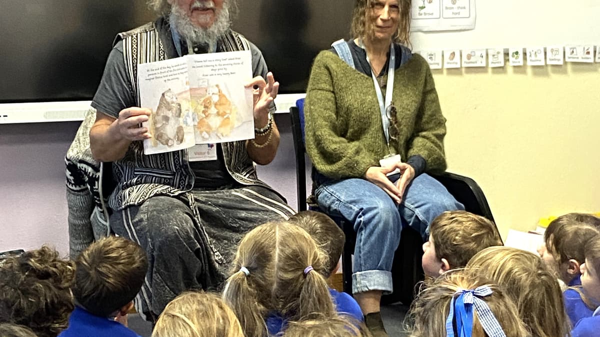 Author and artist inspire students