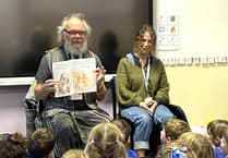 Author and artist inspire Marhamchurch students