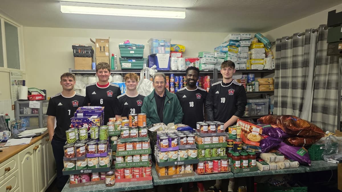 Local Football Club scores big for Callington Foodbank