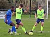Bello's first half brace gives Bude derby victory over Camelford