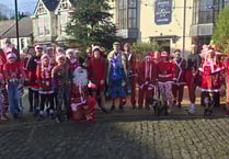 Camelford's Santa runners take on fun festive challenge