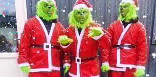 Town turns red as a sea of Santas run for charity