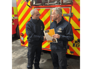 Firefighter celebrates 10 years of saving lives