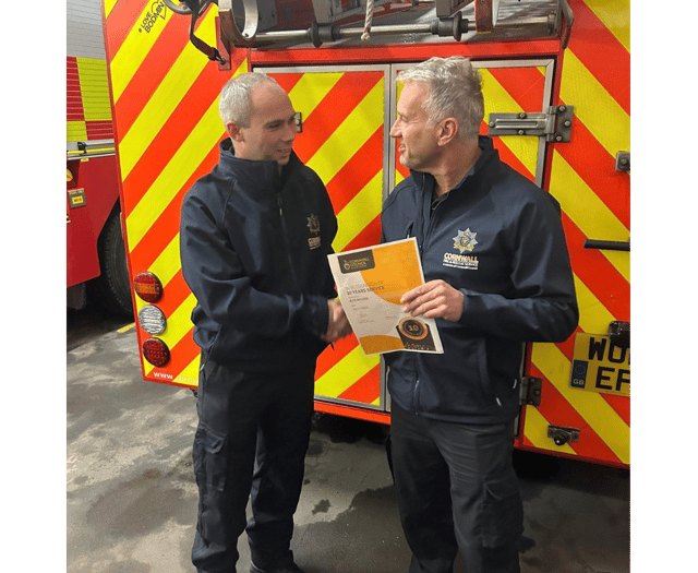 Firefighter celebrates 10 years of saving lives