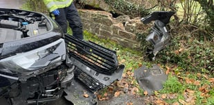 Fire crews respond to black ice crash