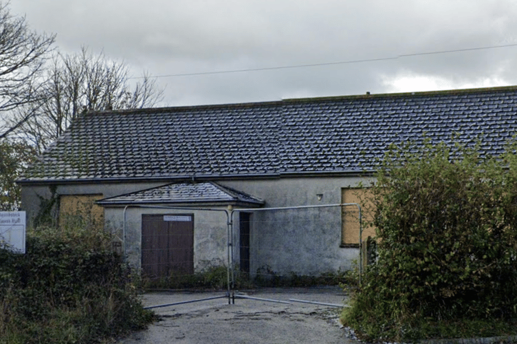 The structurally condemned former parish hall at Poundstock (Picture: Google)