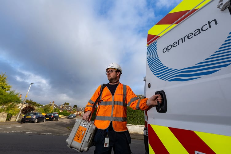 Openreach engineers at work.