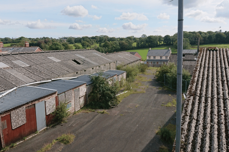 The buildings left at the former Holsworthy Cattle Market site which will be demolished (Picture: Torridge District Council)