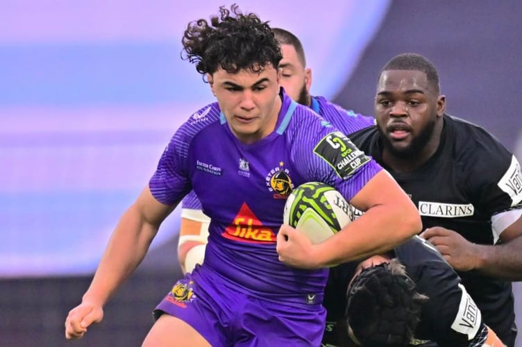 Kane James will start for Exeter Chiefs in their European Challenge Cup clash against Cardiff Blues on Sunday