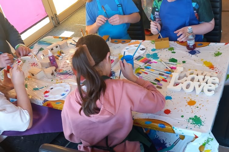 Children at a previous event held in Cornwall by Gunners Kids CIC.