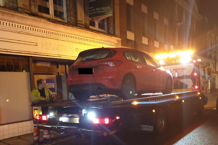 A vehicle seized as part of the operation in Launceston (Picture: Devon and Cornwall Police)