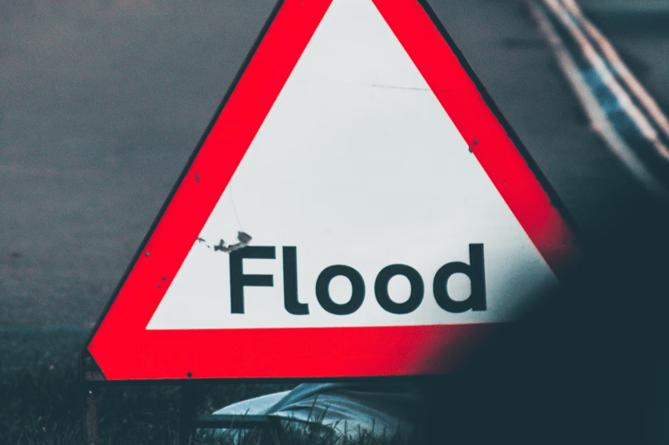 Flood stock image