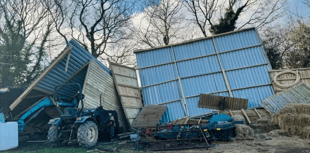 Equine therapy centre seeks support after storm devastates barn