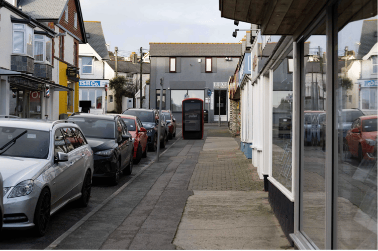An illustration of how the Pulse Smart Hub would look on Queen Street in Bude (Picture: Urban Innovation Company)