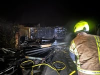 Multiple sheds catch fire in overnight blaze near Padstow