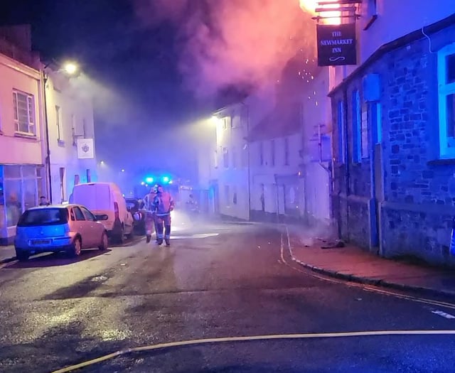 New images show extent of central town fire
