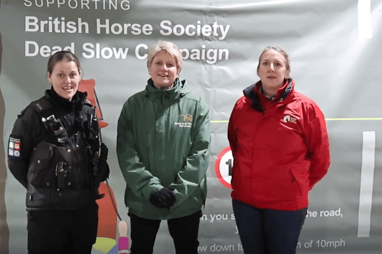Representatives from Devon and Cornwall Police, Mare and Foal Sanctuary and BHS at the event. (Picture: Devon and Cornwall Police)