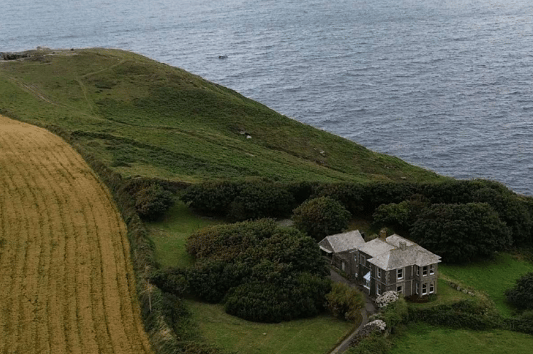 An aerial view of the Manor House in Trevalga, near Boscastle. (Picture: Cornwall Council)