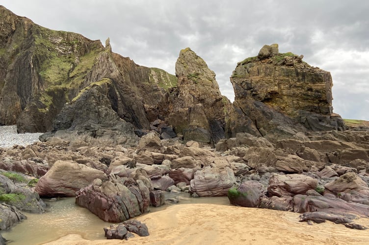 There are some amazing rock formations at Sandymouth, near Bude. (Picture: Andrew Townsend)
