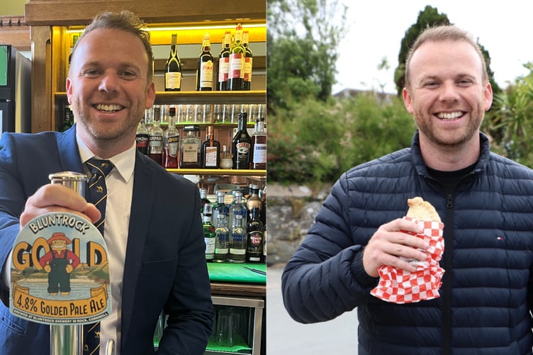 Ben Maguire with Bluntrock Gold and Barnecutts Pasty