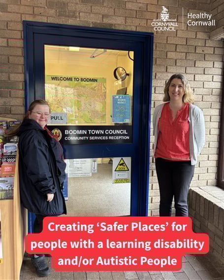 Francesca from the CHAMPs team with Jenna, representing Bodmin Town Council (Picture: Healthy Cornwall)