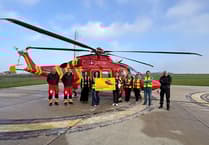 Staff from major firm in Cornwall mark over decade of support for air ambulance